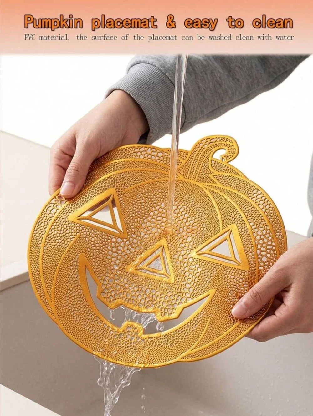 Black Skull OR Pumpkin Placemat Choose 1